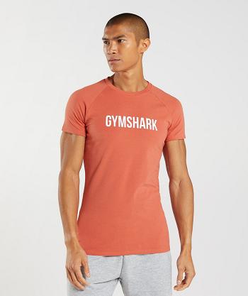 T Shirts Gymshark Apollo Hombre Rojas | CO 3417BEX